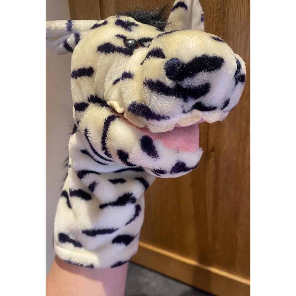 Dakin Zebra Plush Hand Puppet Stuffed Toy